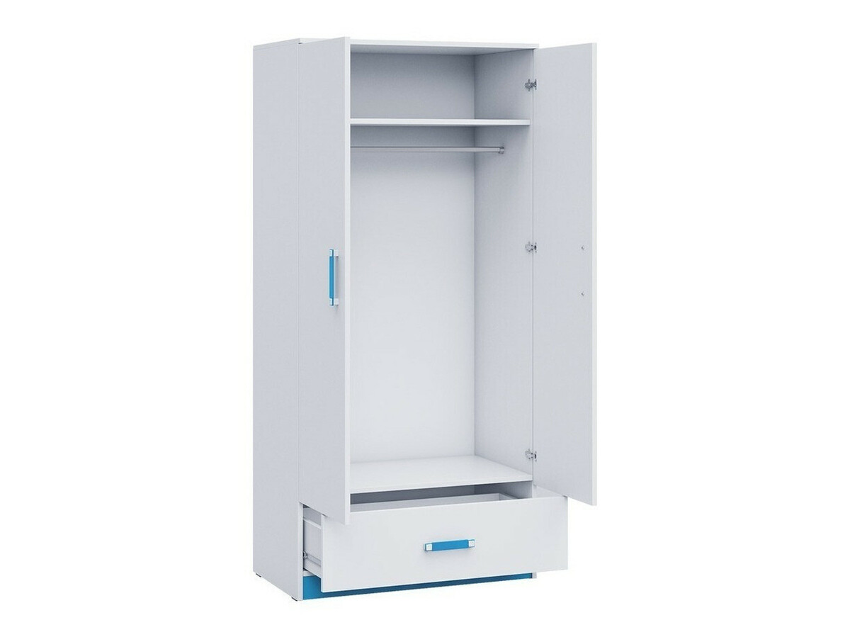 Chambre enfant complète Lorlare 117 (Blanc + Gris)