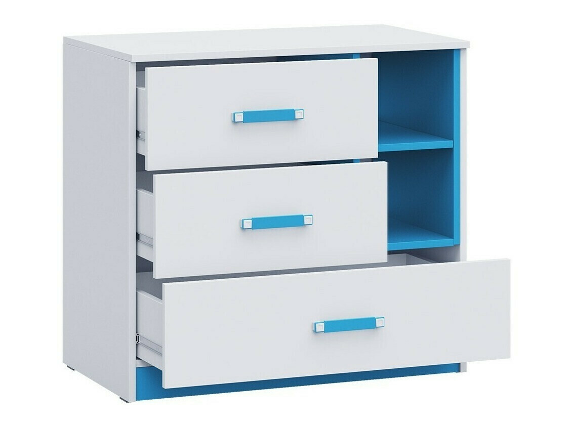 Chambre enfant complète Lorlare 117 (Blanc + Gris)