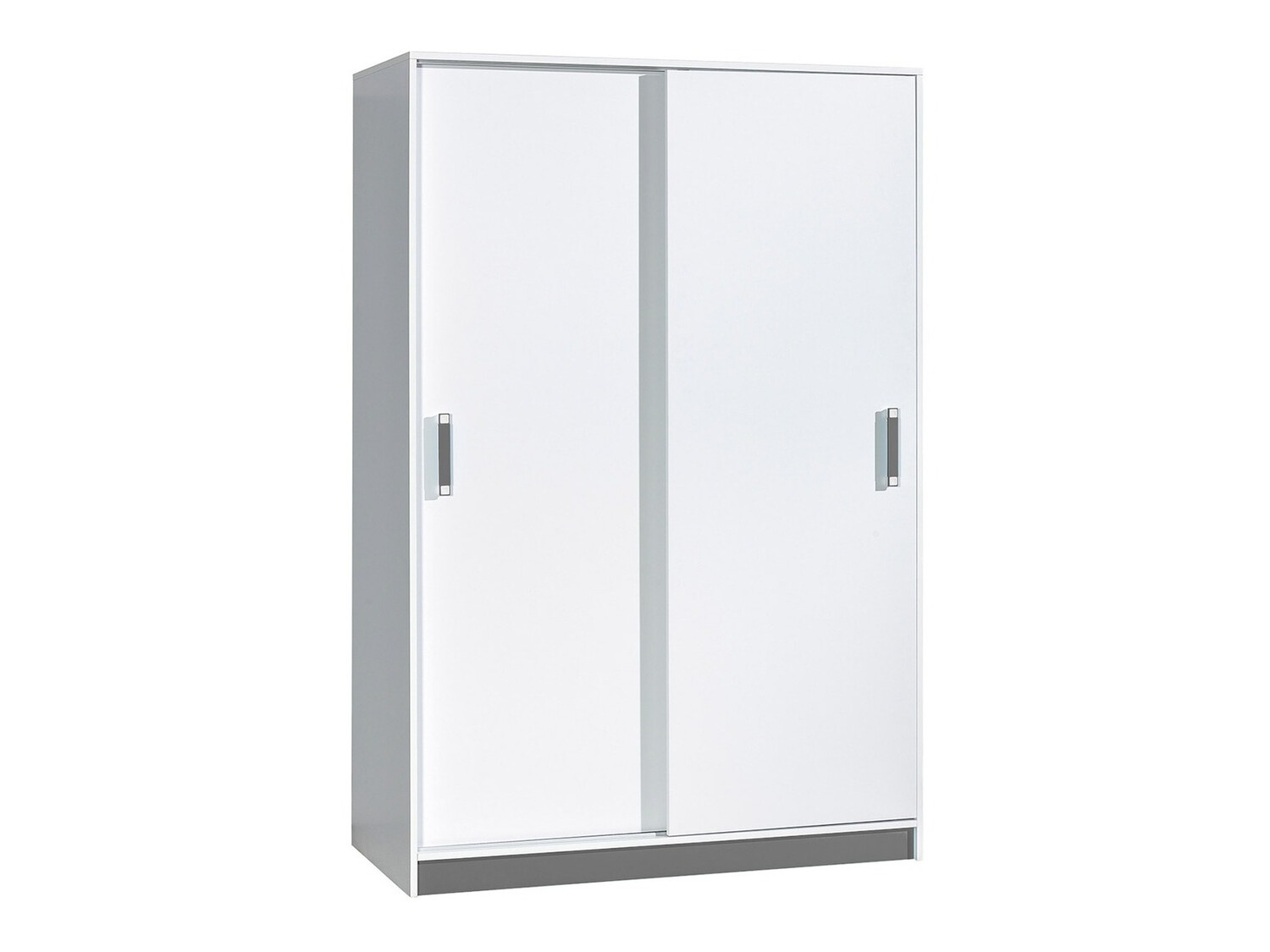 Armoire Lorlare 115 (Blanc + Gris)