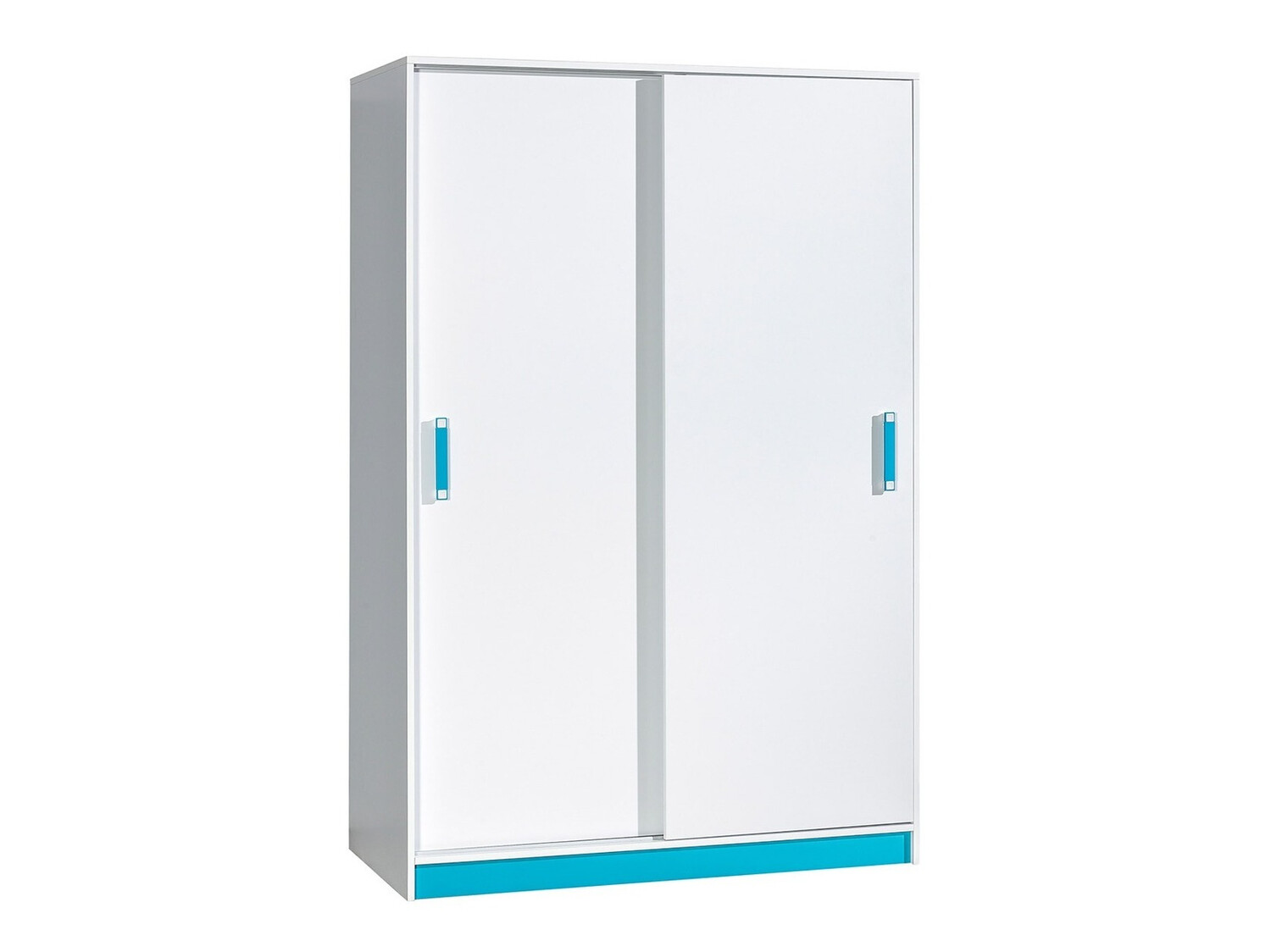 Armoire Lorlare 115 (Blanc + Turquoise)