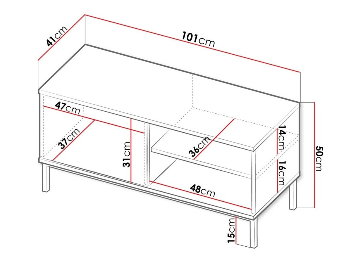 Meuble TV Lomsore 100 (Noir)
