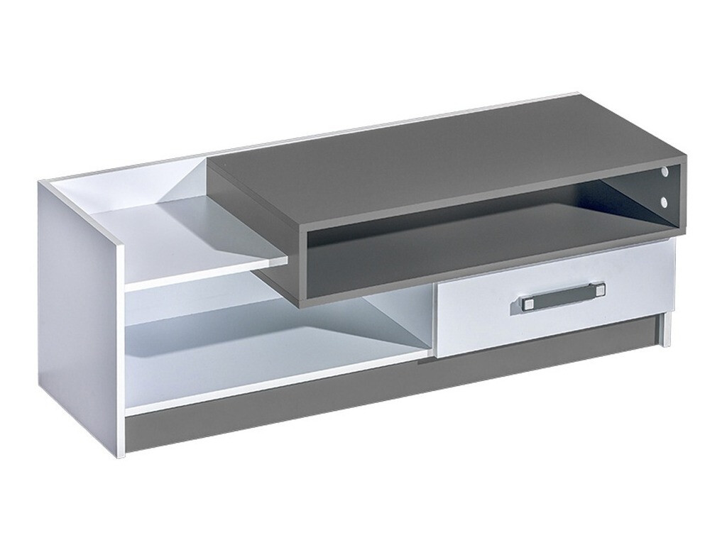 Meuble TV Lorlare 111 (Blanc + Gris)