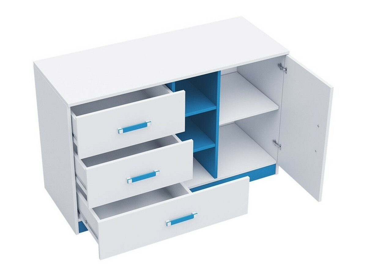 Commode Lorlare 107 (Blanc + Gris)