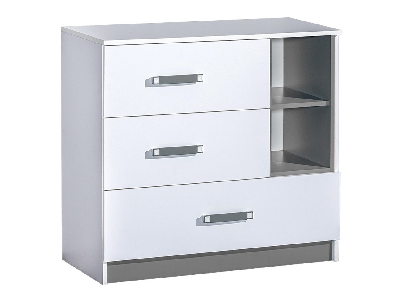 Commode Lorlare 108 (Blanc + Gris)