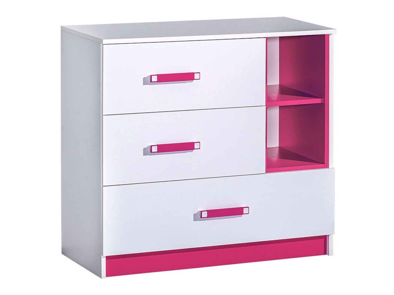 Commode Lorlare 108 (Blanc + Rose)