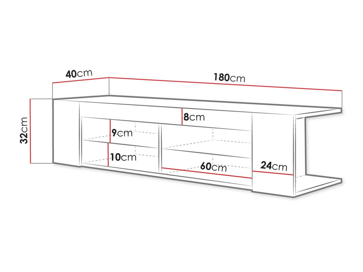 Meuble TV Ver I (Chêne wotan)