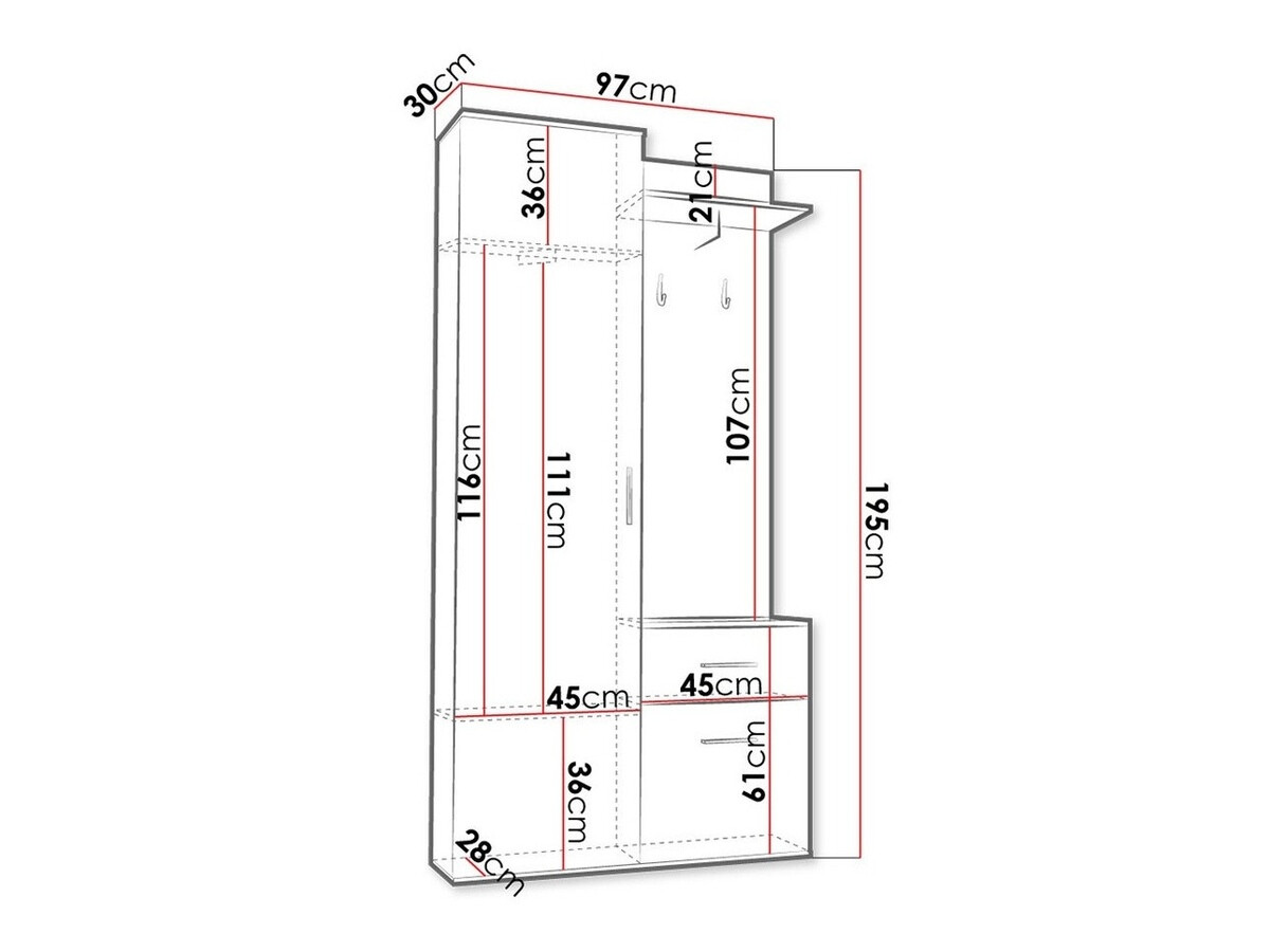 Meuble d'entrée Columba