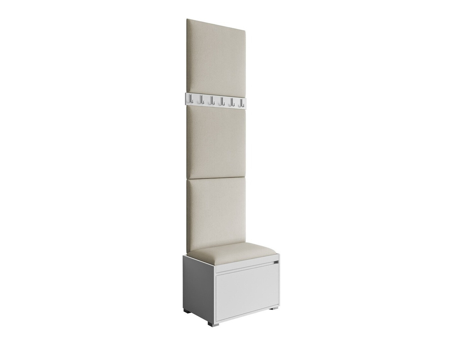 Meuble d'entrée Comfivo Pinus IX (Blanc + Manila 02)