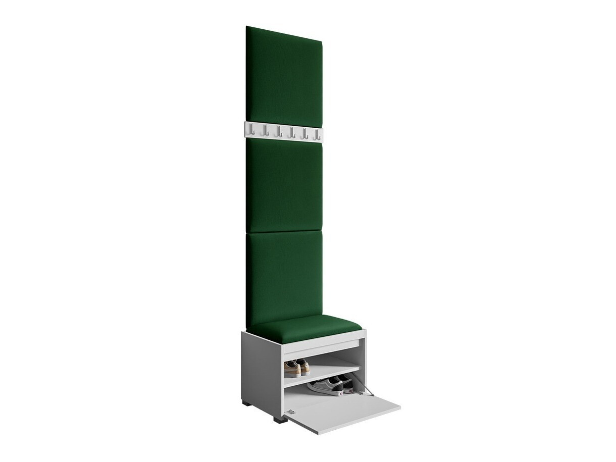 Meuble d'entrée Comfivo Pinus IX (Blanc + Manila 35)