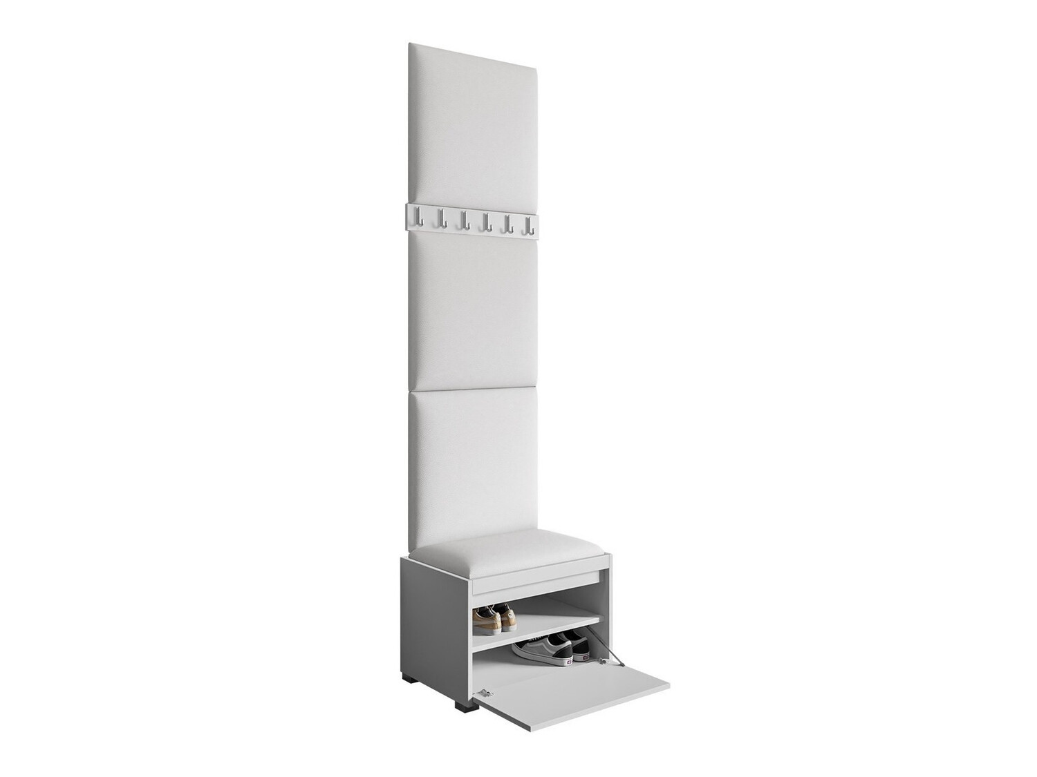 Meuble d'entrée Comfivo Pinus IX (Blanc + Soft 017)
