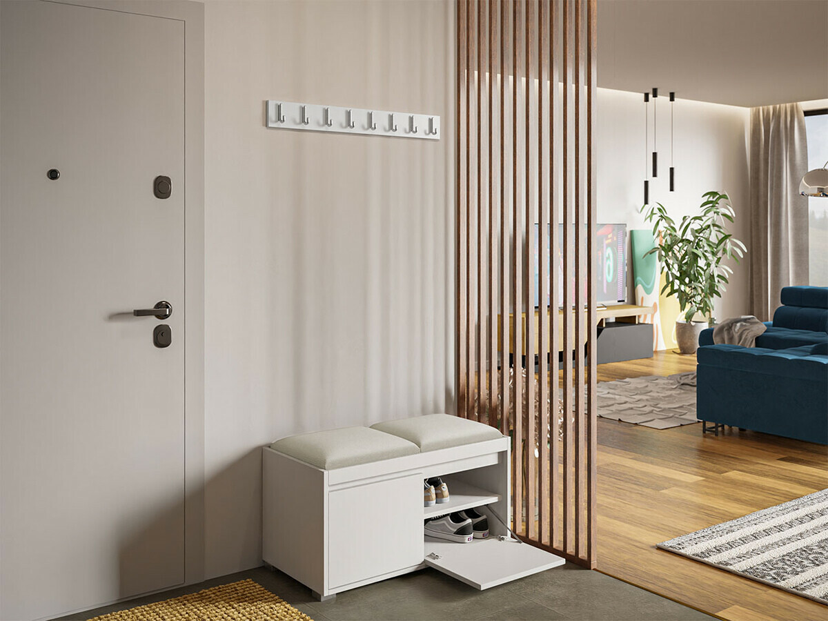 Meuble d'entrée Comfivo Pinus I (Blanc + Manila 02)