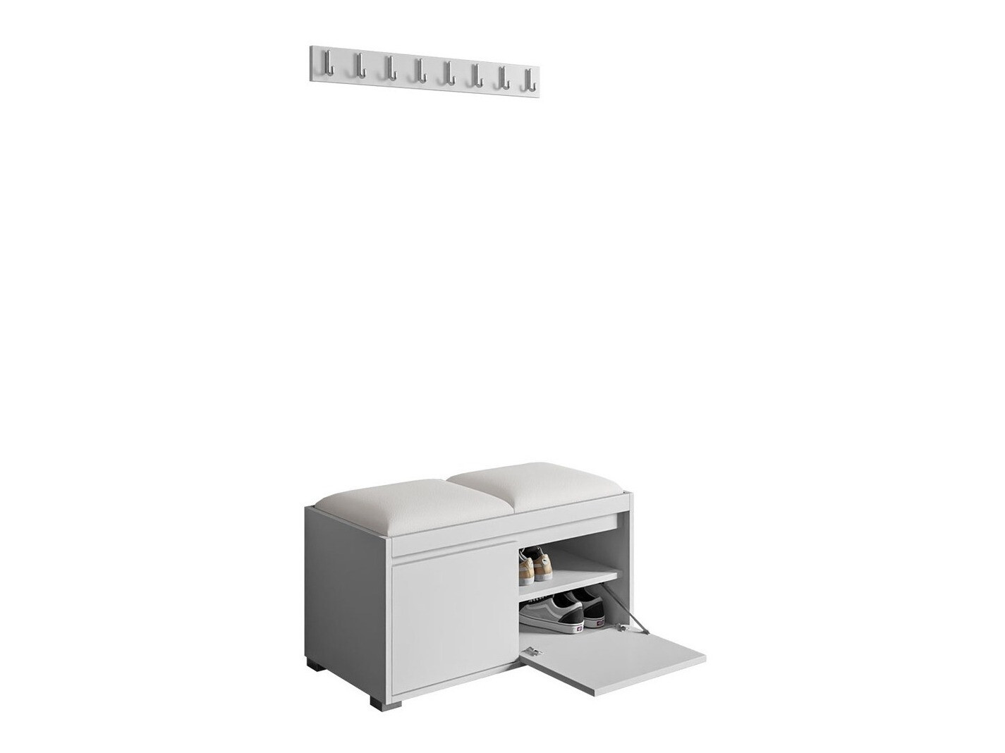 Meuble d'entrée Comfivo Pinus I (Blanc + Soft 017)