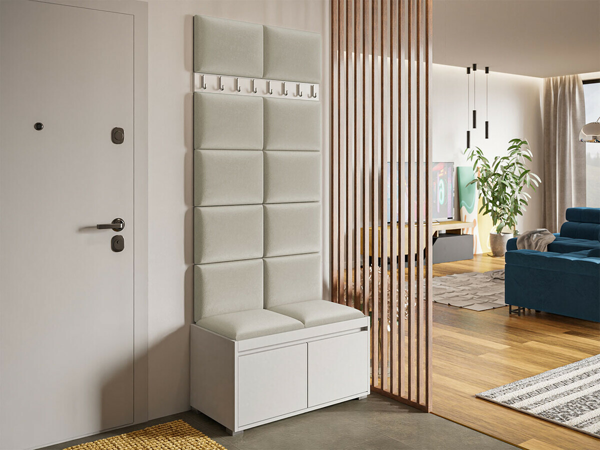 Meuble d'entrée Comfivo Pinus IV (Blanc + Manila 02)