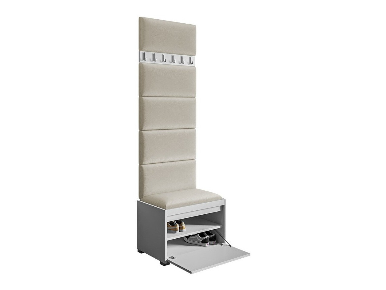 Meuble d'entrée Comfivo Pinus V (Blanc + Manila 02)