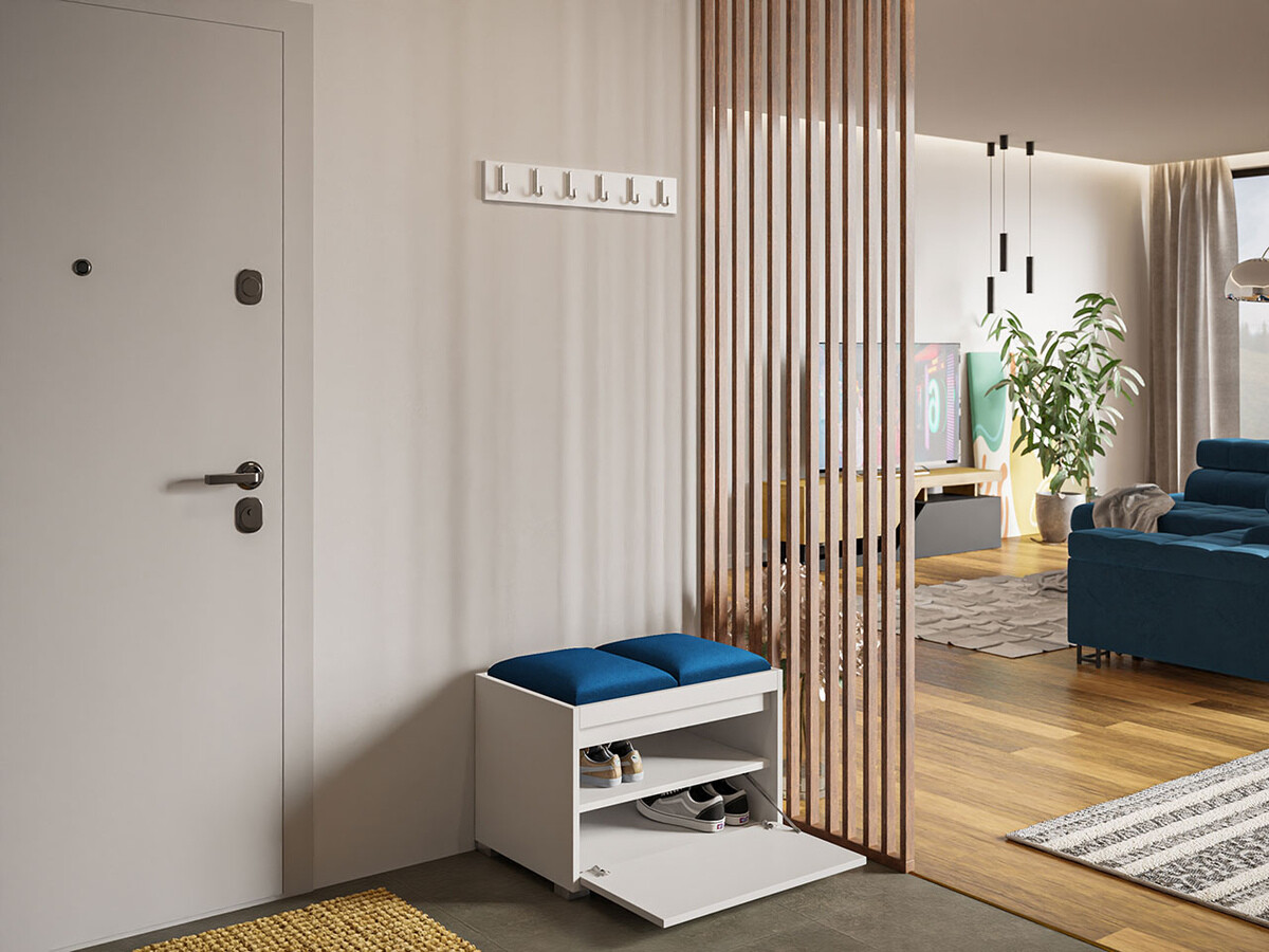 Meuble d'entrée Comfivo Pinus VI (Blanc + Manila 26)