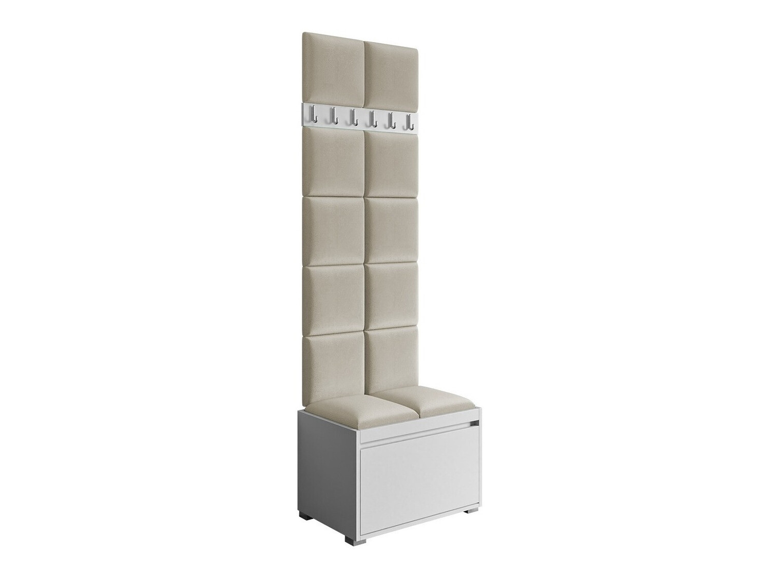 Meuble d'entrée Comfivo Pinus VII (Blanc + Manila 02)