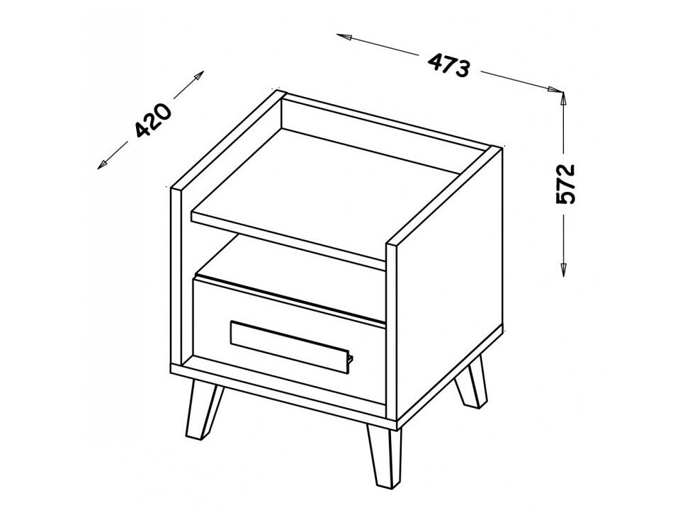Table de chevet Oderevu 110