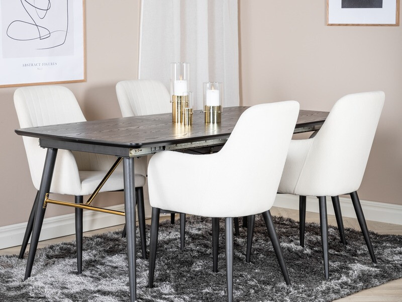 Chaise Dallas 155 (Beige + Noir)