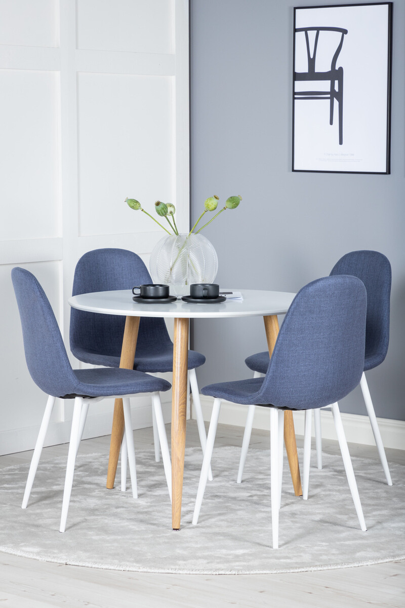 Chaise Dallas 201 (Bleu + Blanc)