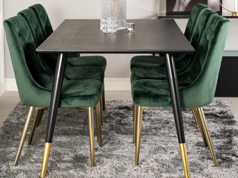 Chaise Dallas 203 (Vert + doré)