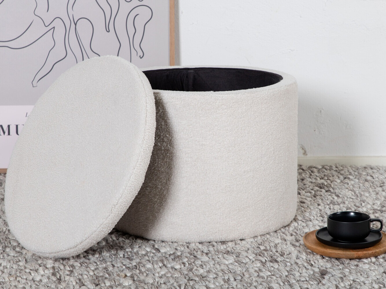Pouf Dallas 2941 (Blanc)
