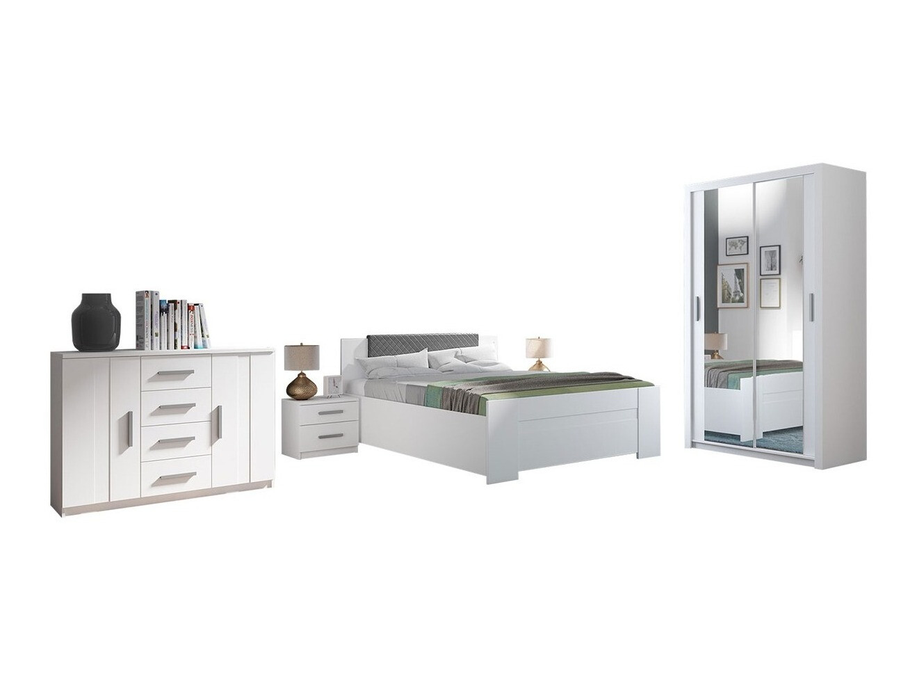 Ensemble de chambre Catromi 112 (Blanc + Soft Pik 029)