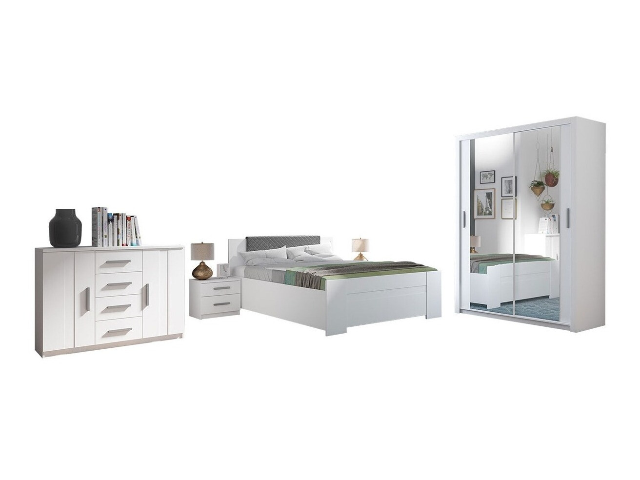 Ensemble de chambre Catromi 113 (Blanc + Soft Pik 029)