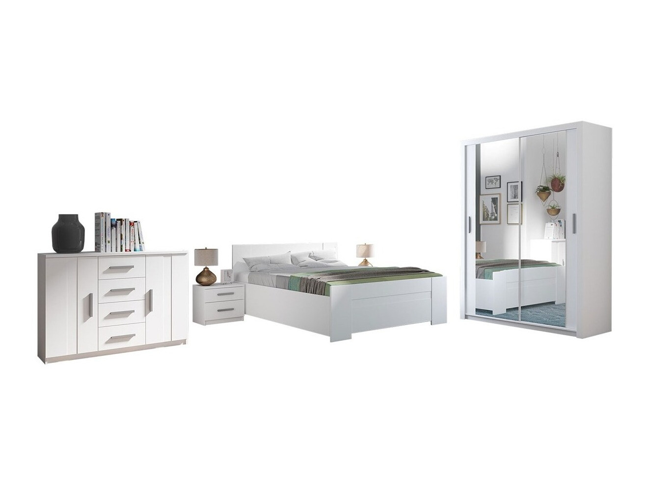 Ensemble de chambre Catromi 113 (Blanc)