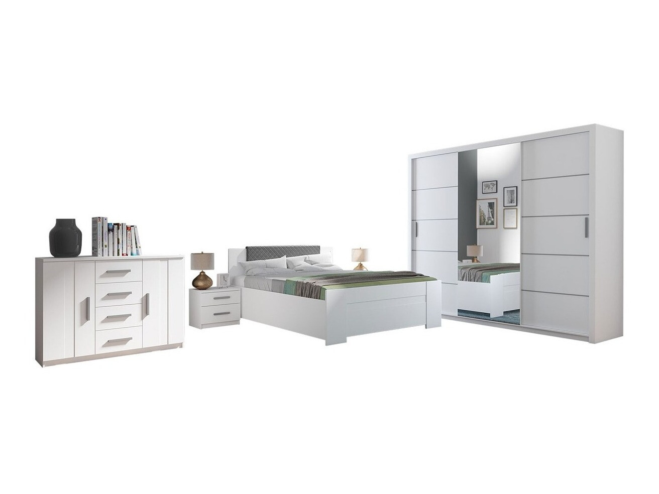 Ensemble de chambre Catromi 116 (Blanc + Soft Pik 029)