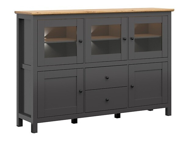 Commode Sordoro 103 (Graphite + Chêne Artisan)