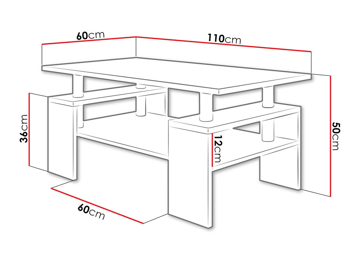 Table basse Fortunal (Blanc)