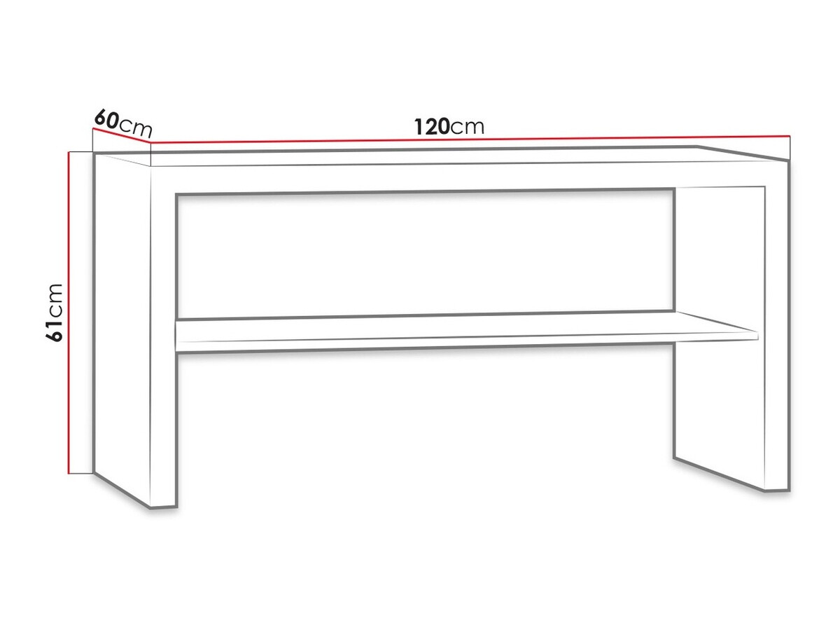Table basse Fiomeri 112 (Chêne santana foncé)