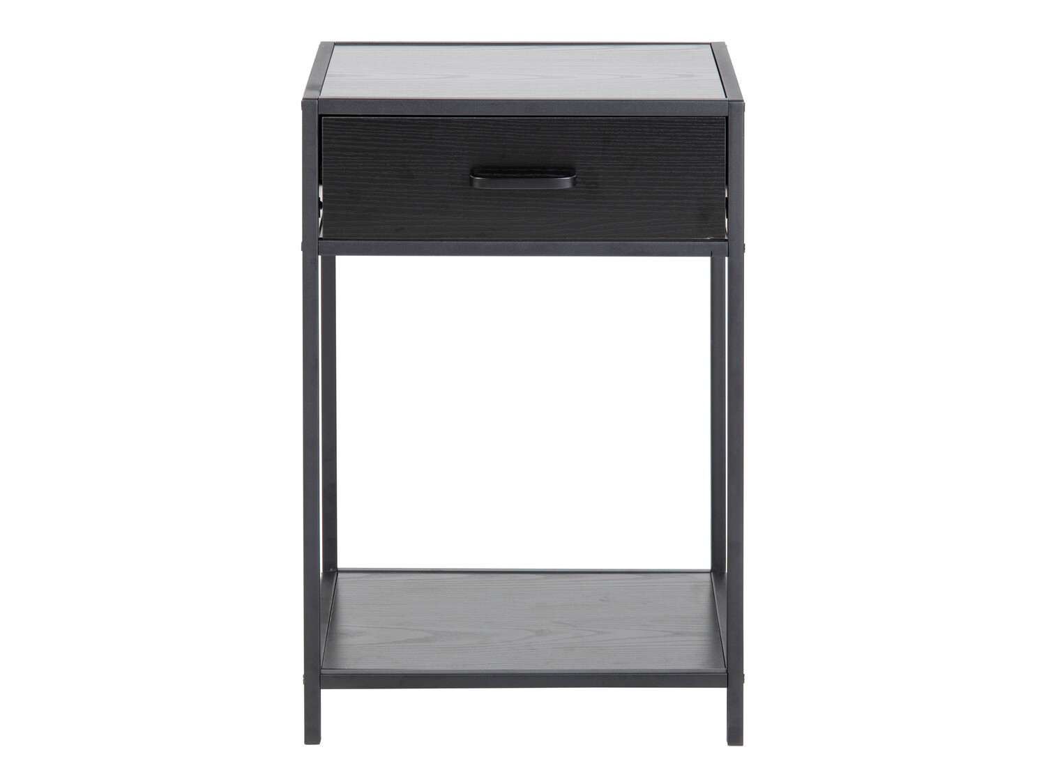 Table de chevet Norsica Sevferi 128 (Cendre noire + Noir)