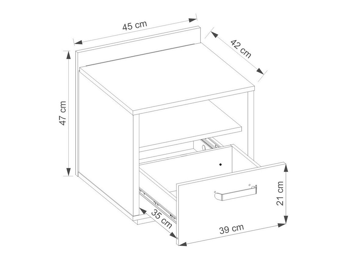 Table de chevet Orlveno 118