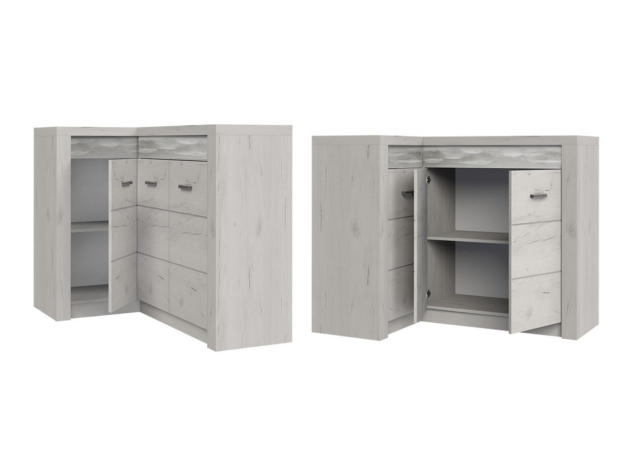 Armoire d'angle Serfeno 113 (Chêne sombre)