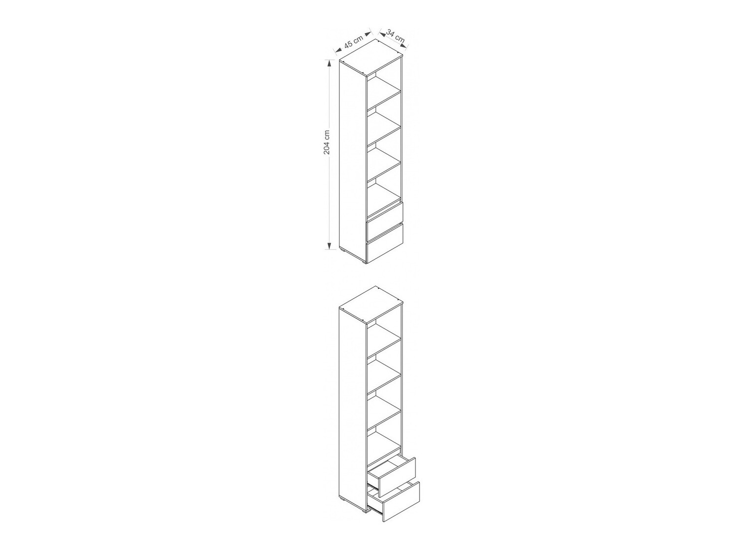 Étagère Cirdora 100 (Blanc)