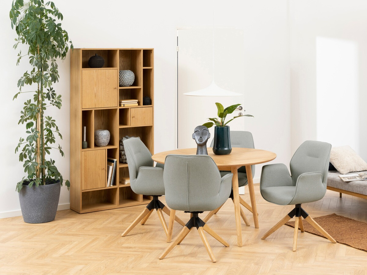 Chaise Norsica 391 (Gris clair + Clair bois)