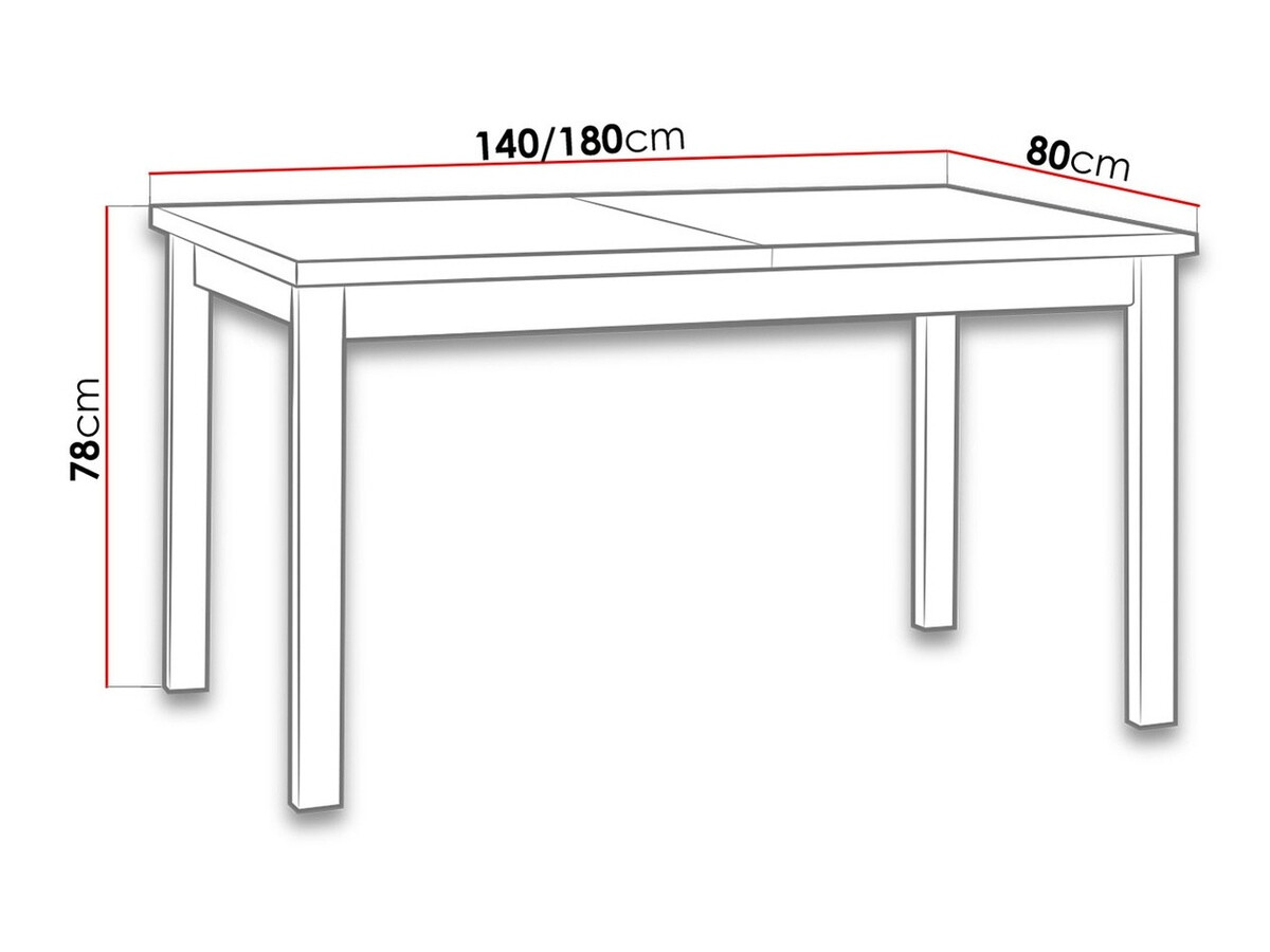 Table Victorville 126 (Noir)