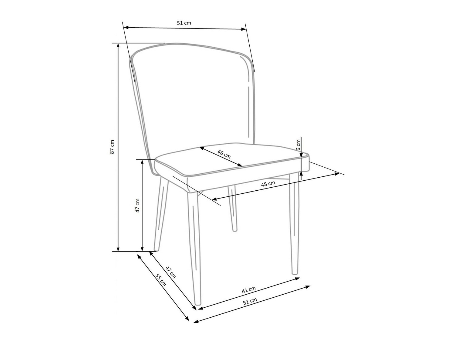Chaise Houston 1116 (Vert foncé)