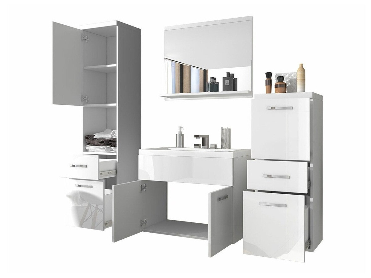 Ensemble de salle de bain Sarasota 109 (Noyer + Graphite)