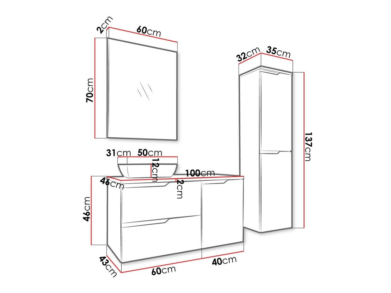 Ensemble de salle de bain Trenton 150