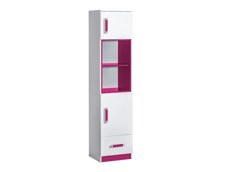 Étagère Sorviru 104 (Blanc + Rose)
