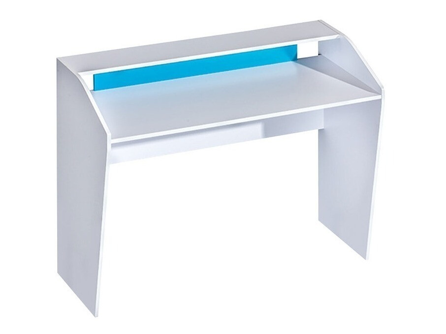 Chambre enfant complète Sorviru 106 (Blanc + Turquoise)