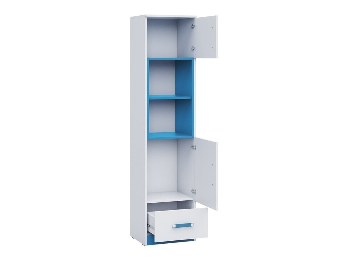 Chambre enfant complète Sorviru 107 (Blanc + Turquoise)