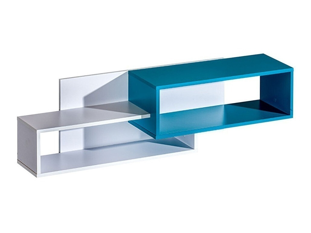 Chambre enfant complète Sorviru 107 (Blanc + Turquoise)