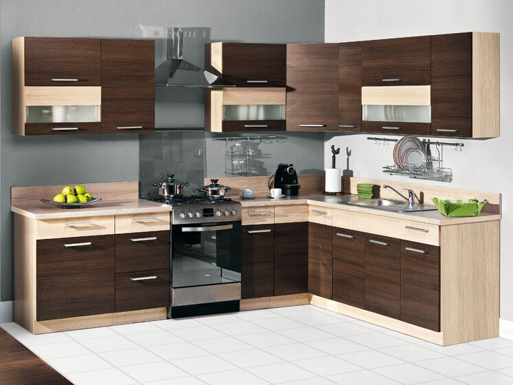 Armoire modulaire pour évier avec portes Mode Dark 116