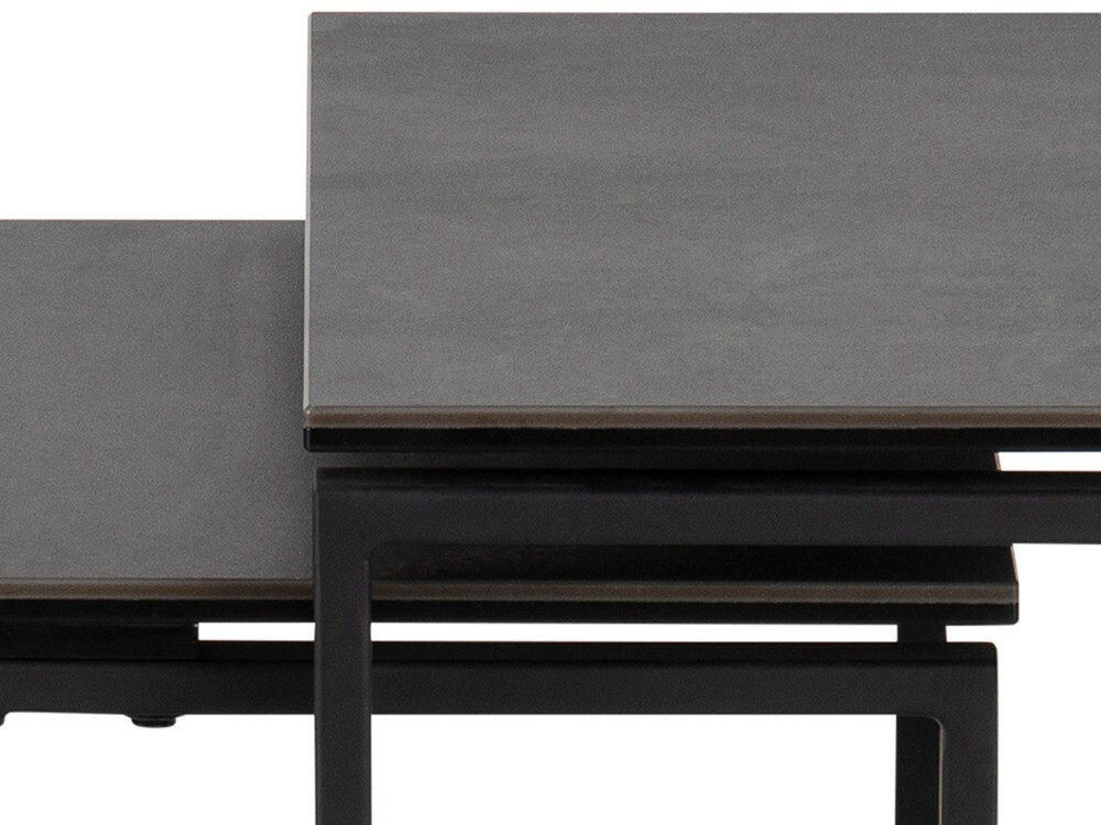 Ensemble de tables d'appoint Norsica 406 (Noir)
