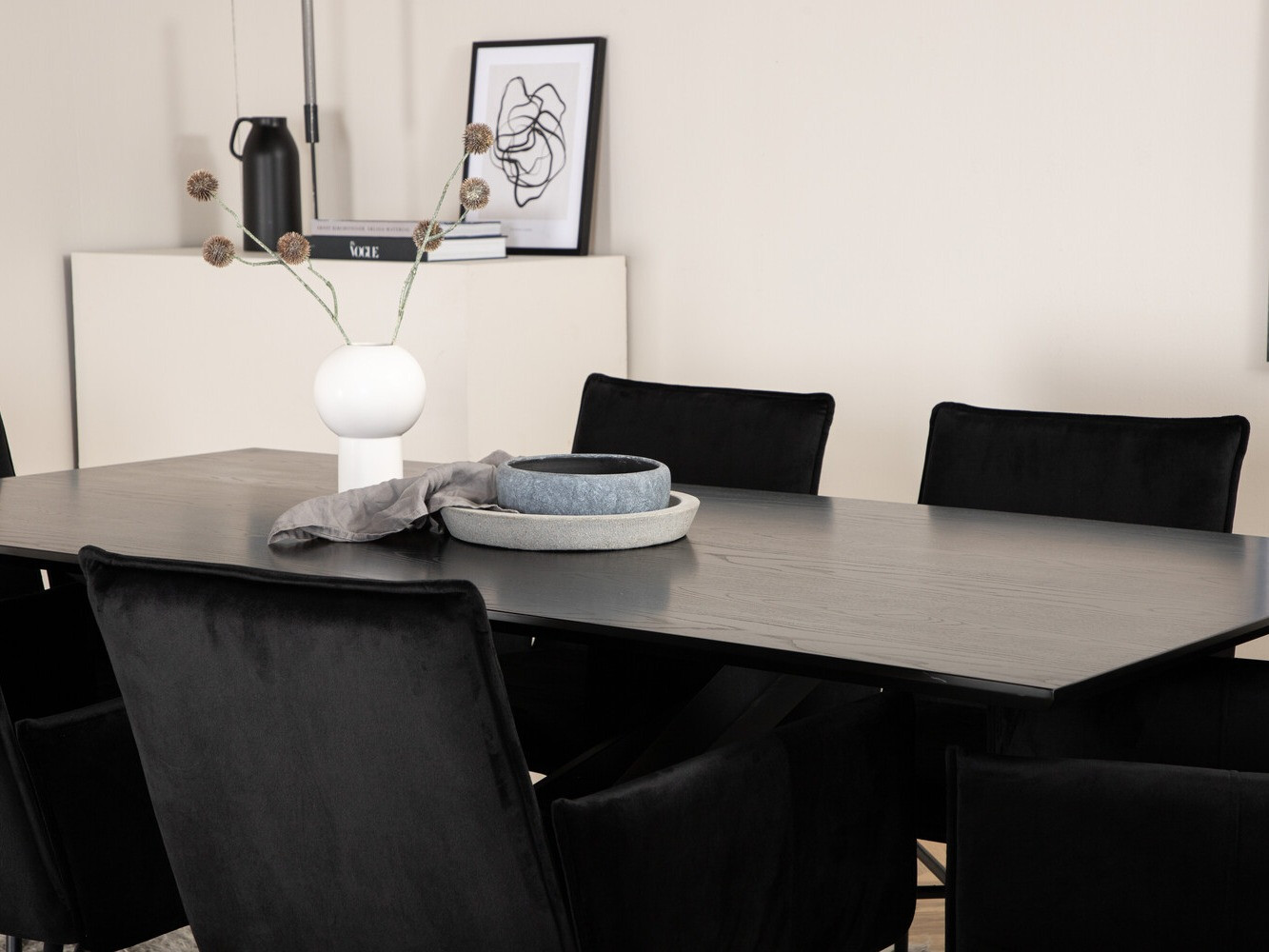 Salle à manger complète Dallas 2703 (Noir)
