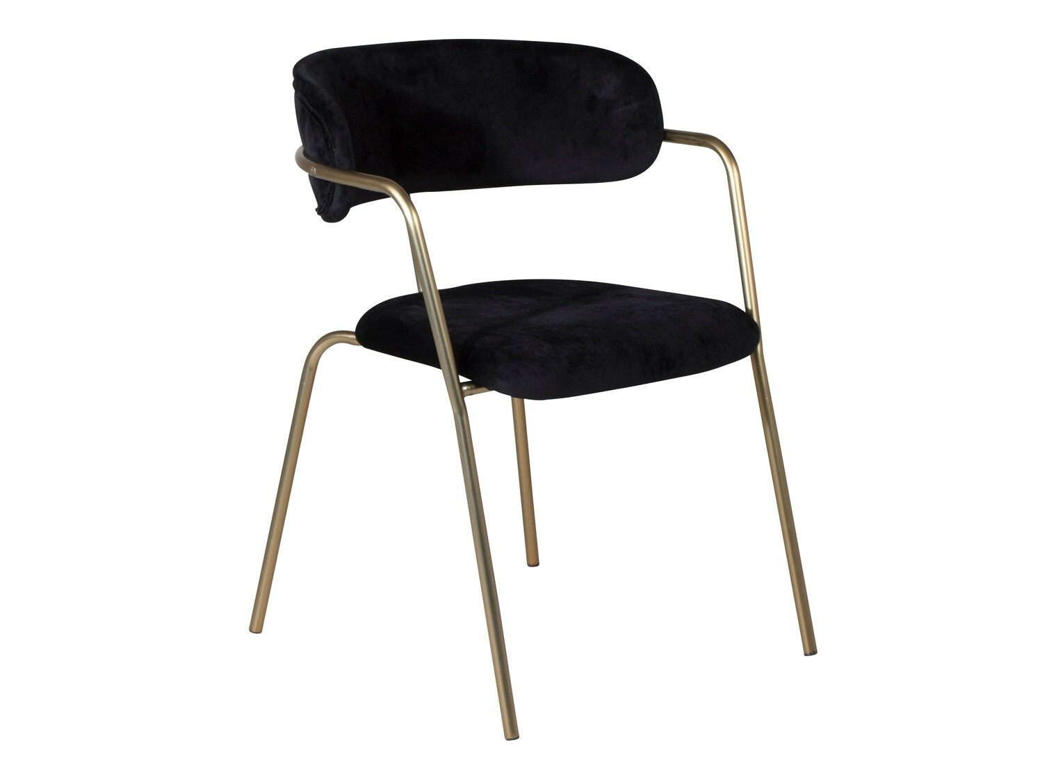 Chaise Dallas 108 (Noir + Laiton)