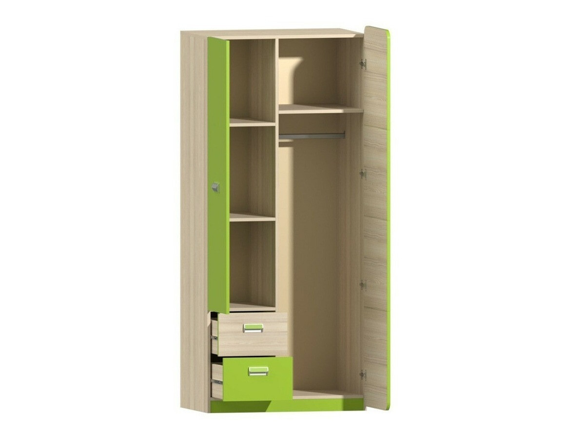 Armoire Ophmora 100 (Chêne + Blanc)